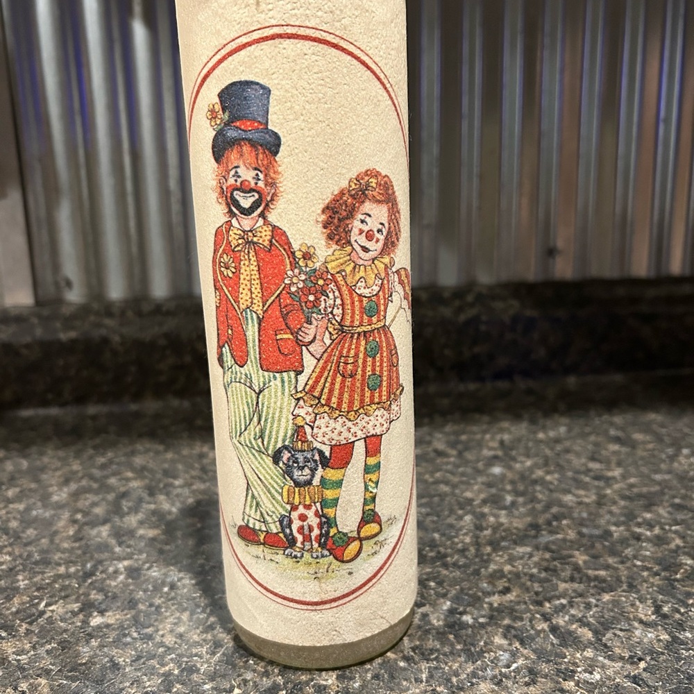 Craft Clown Sugar Frosted Vintage Candle Gypsy Decor